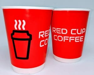 Red Cup Coffee Compostable Cup 12oz 25/sleeve - Image 3