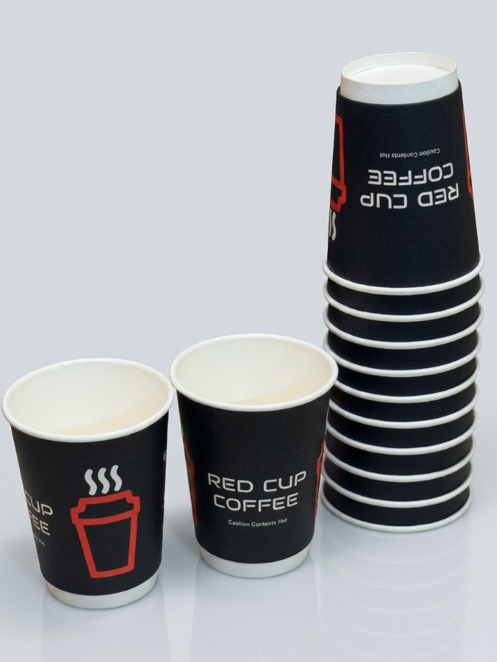 Red Cup Coffee Compostable Cup 12oz 25/sleeve - Image 2