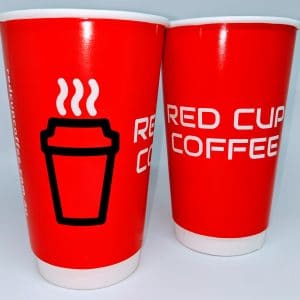 Red Cup Coffee Compostable Cups 16oz - Box of 20/sleeves - Image 4
