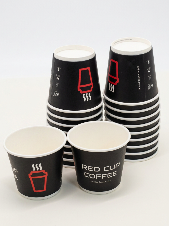 Red Cup Coffee Cups 8oz Compostable - Box of 20/sleeves - Image 3